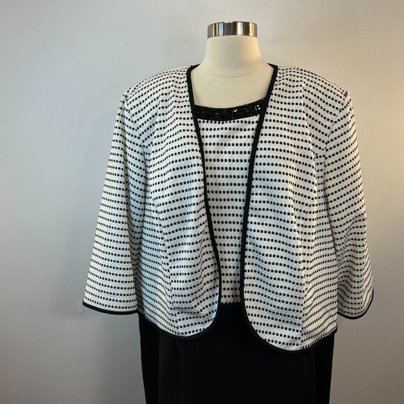 Maya Brooke Women's Sleeveless Dress and 3/4 Sleeve Jacket 2-Pc Set - Size 24W - Picture 4 of 8